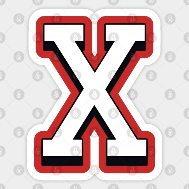 "X" Malcolm X inspired classic Sticker by UrbanLifeApparel